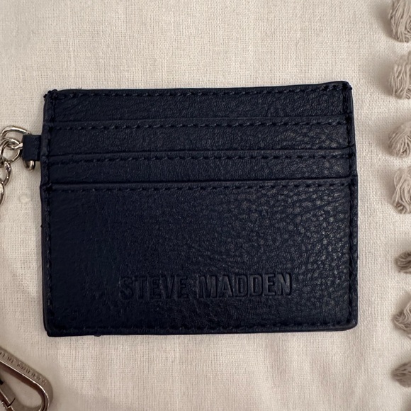 Steve Madden Cardholder Keychain (Navy) - Picture 3 of 5